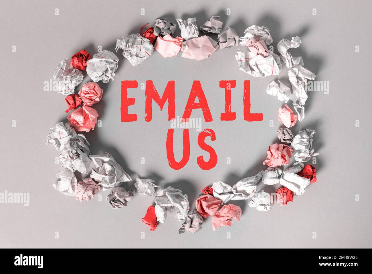 Conceptual caption Email Us. Concept meaning Sending a commercial