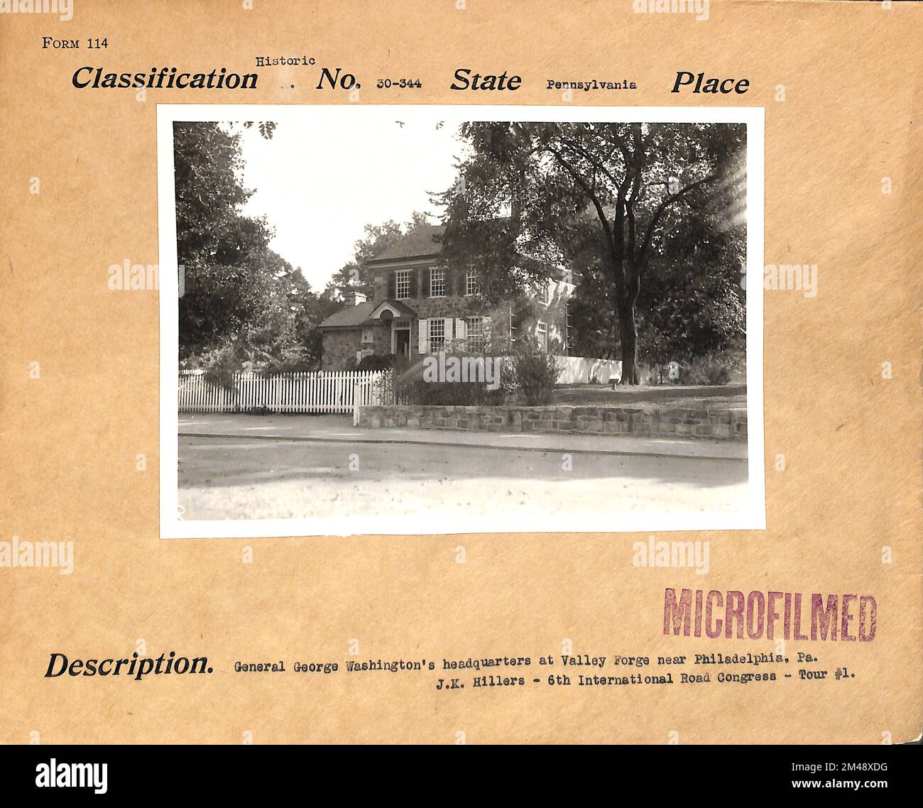 General Washington's Headquarters at Valley Near