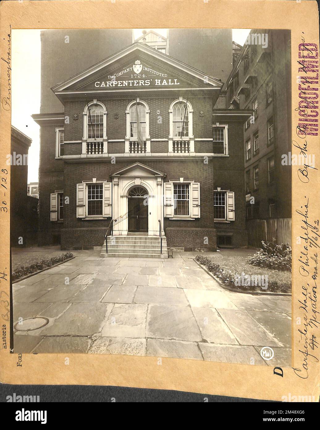 Carpenters hall philadelphia original caption carpenters hall