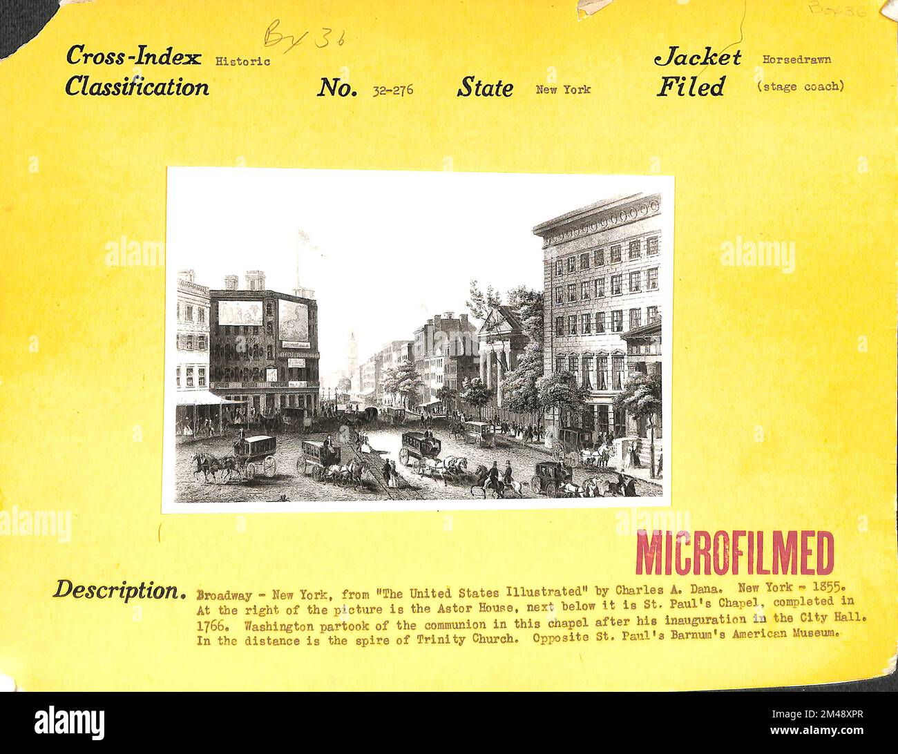 Broadway New York. Original caption Broadway New York, from "The