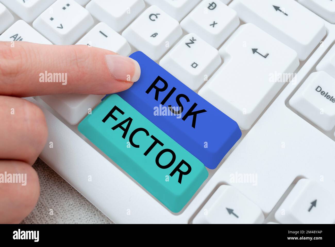 Hand writing sign Risk Factor. Internet Concept Something that rises ...