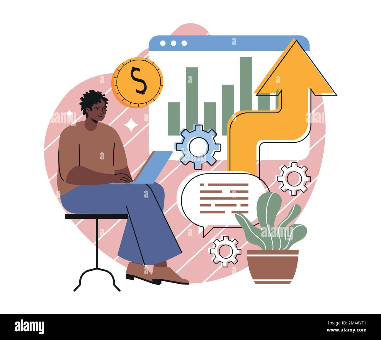 Accounting manage Stock Vector Images - Alamy
