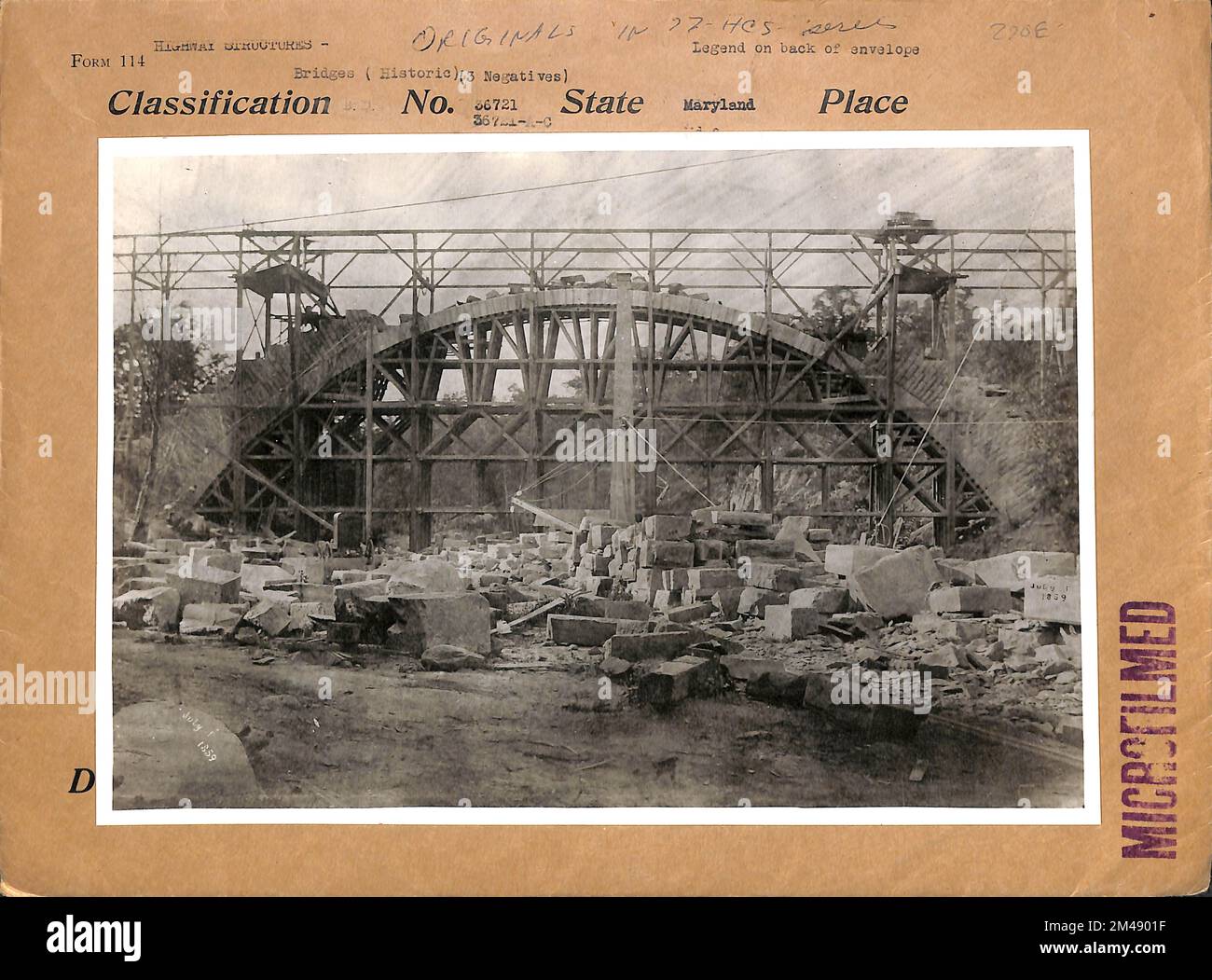 Cabin John Bridge Over Cabin John Creek, Originally Known As the