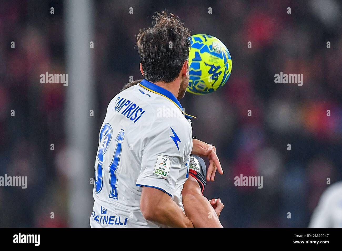 Genoa, Italy. 18th Dec, 2022. The Referee of the match Simone Sozza to  Seregno during Genoa CFC vs Frosinone Calcio, Italian soccer Serie B match  in Genoa, Italy, December 18 2022 Credit