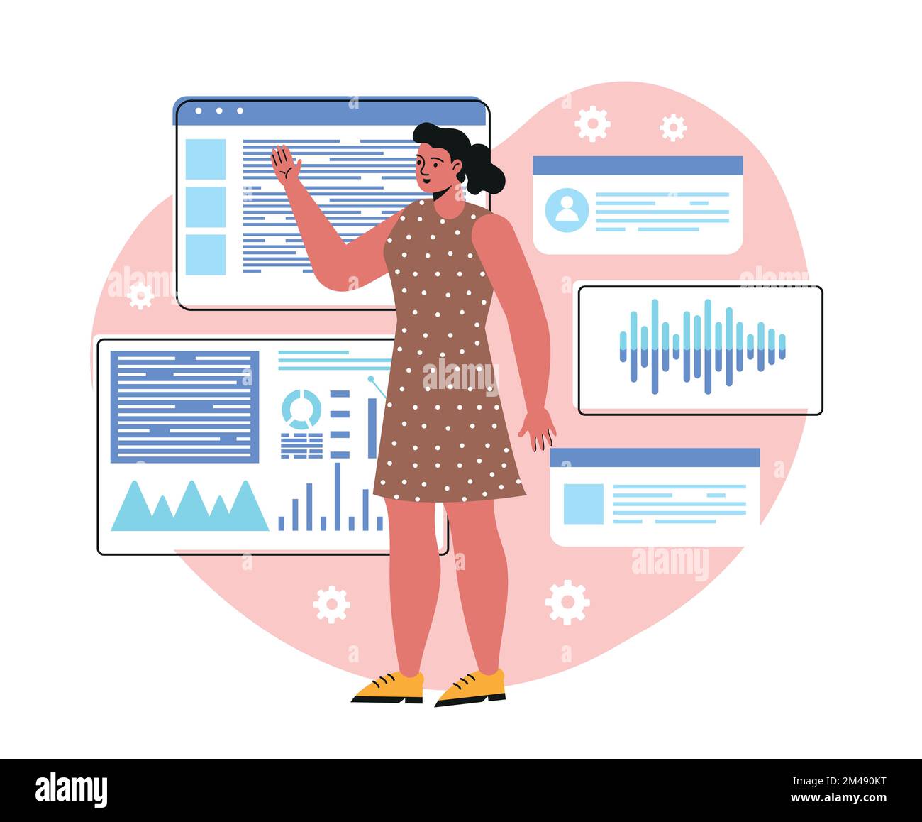 Concept of software development stock vector image art alamy