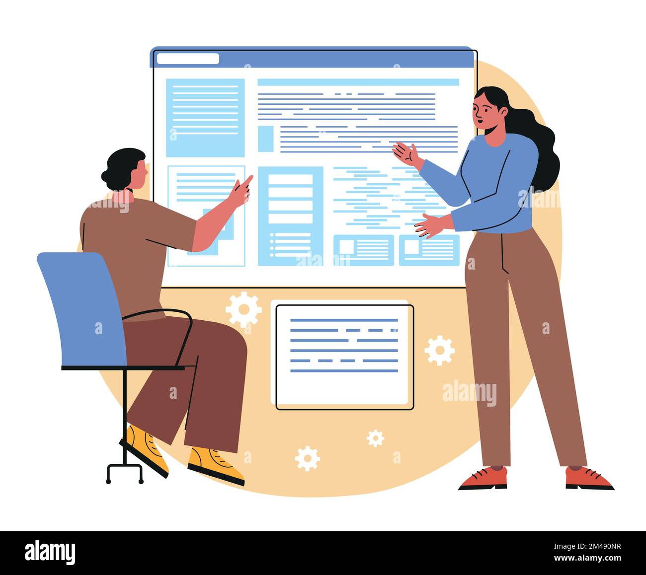 Concept of software development Stock Vector