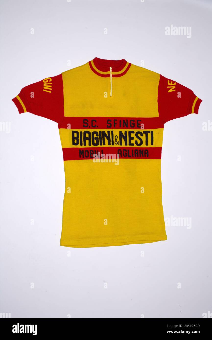 Italian  vintage retro bicycle jersey Stock Photo