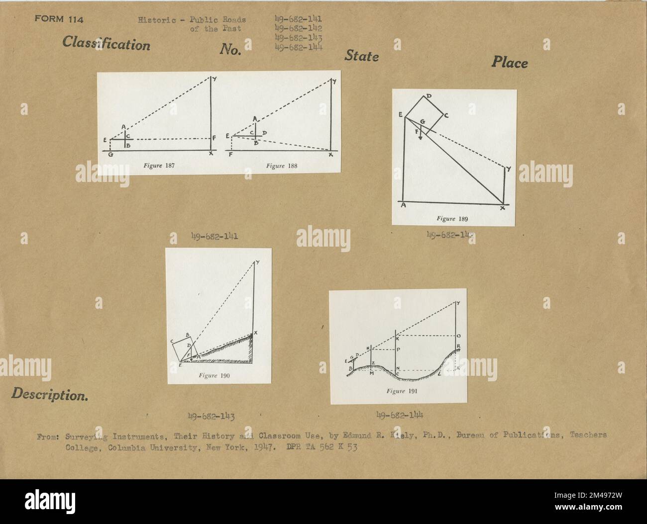 Figures 187-191. Original caption: From: Surveying Instruments, Their ...