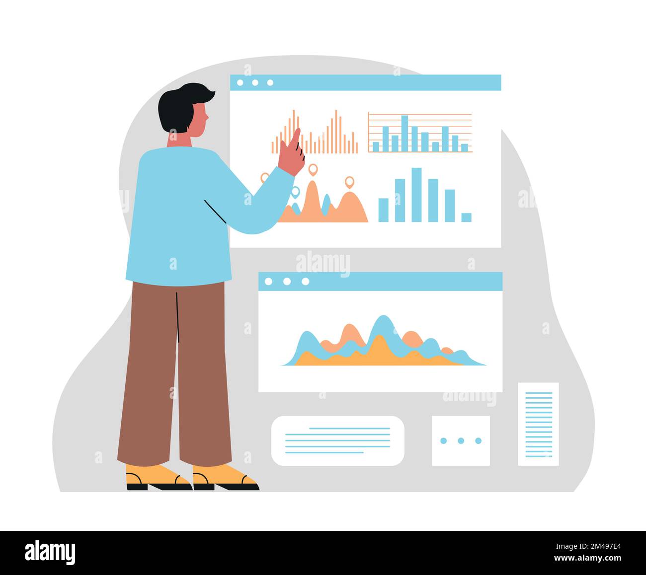 Concept of finance accounting Stock Vector