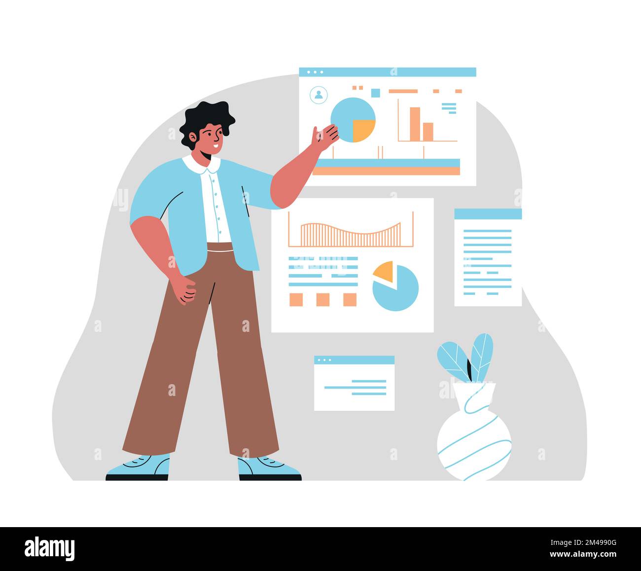 Concept of finance accounting Stock Vector