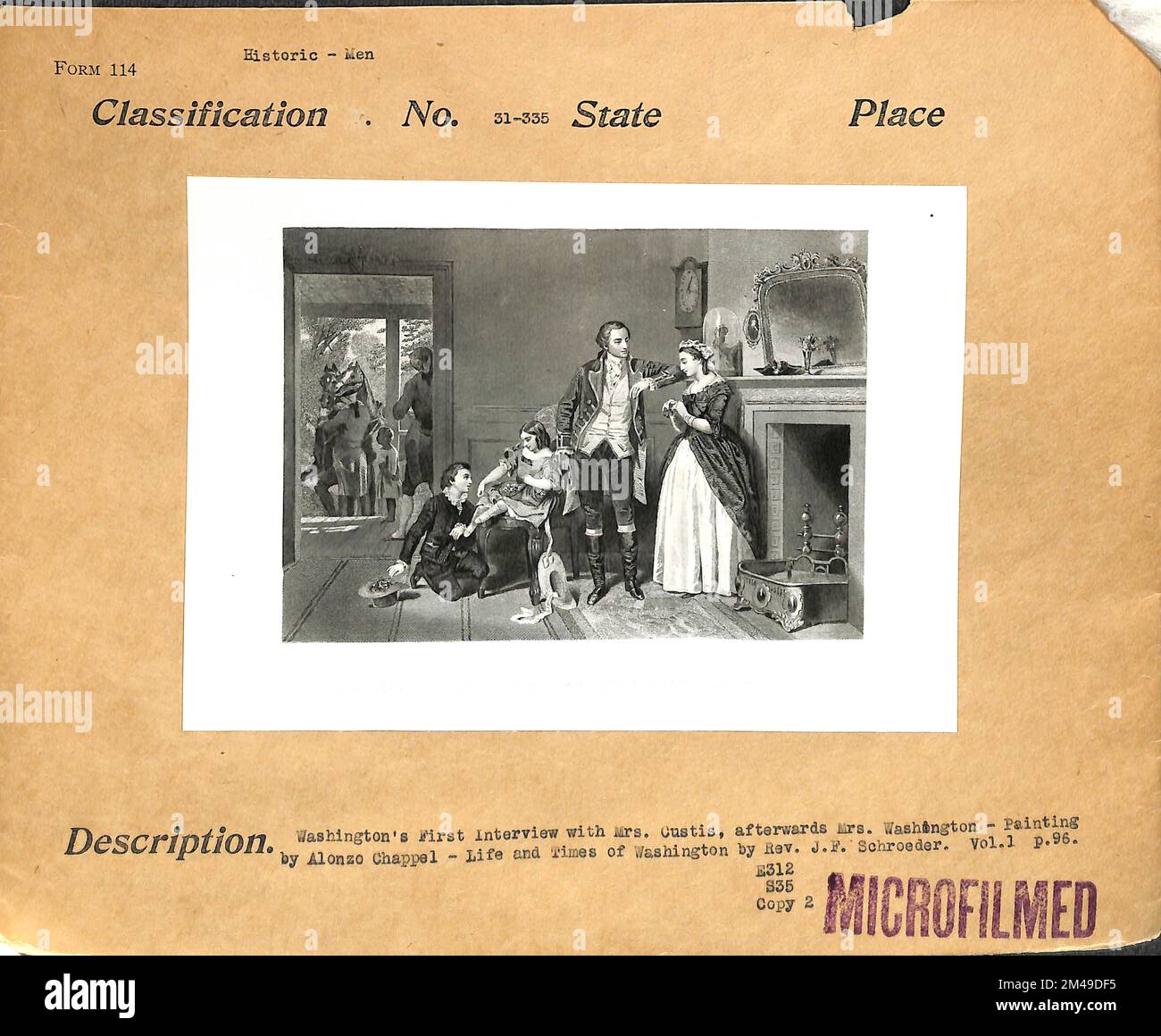 Washington's First Interview with Mrs. Custis, Afterwards Mrs ...