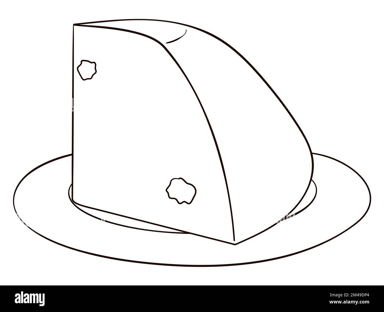 Delicious custard slice with raisins, served in a plate. Design