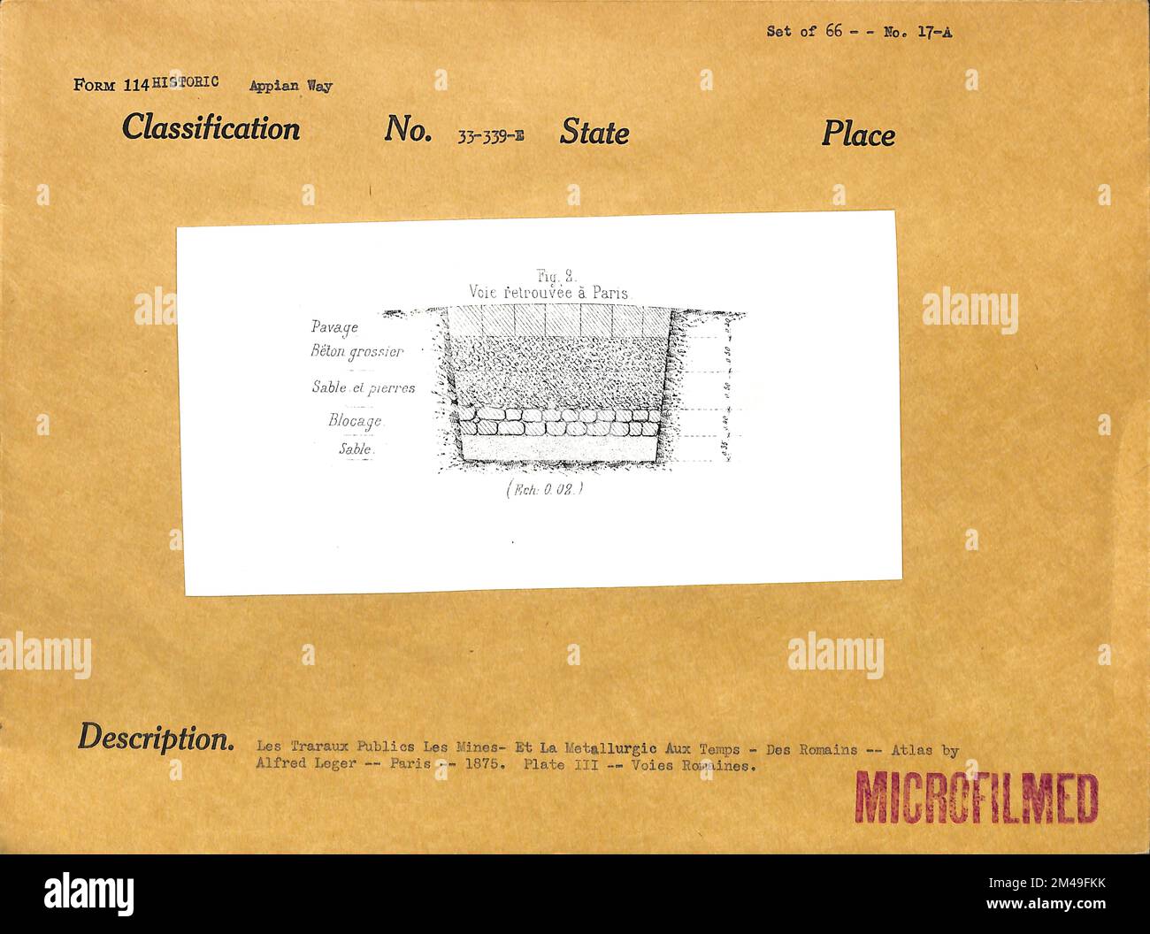 Road Found in Paris. Original caption Set of 66 No. 17A. Les Traraux Publics Les Mines
