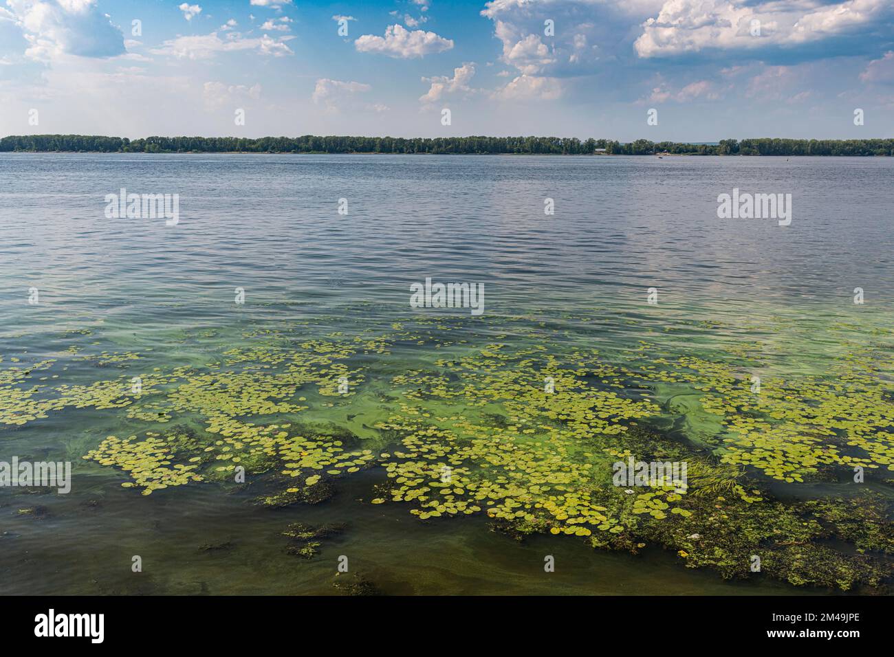 River banks of the Volga, Samara, Russia Stock Photo