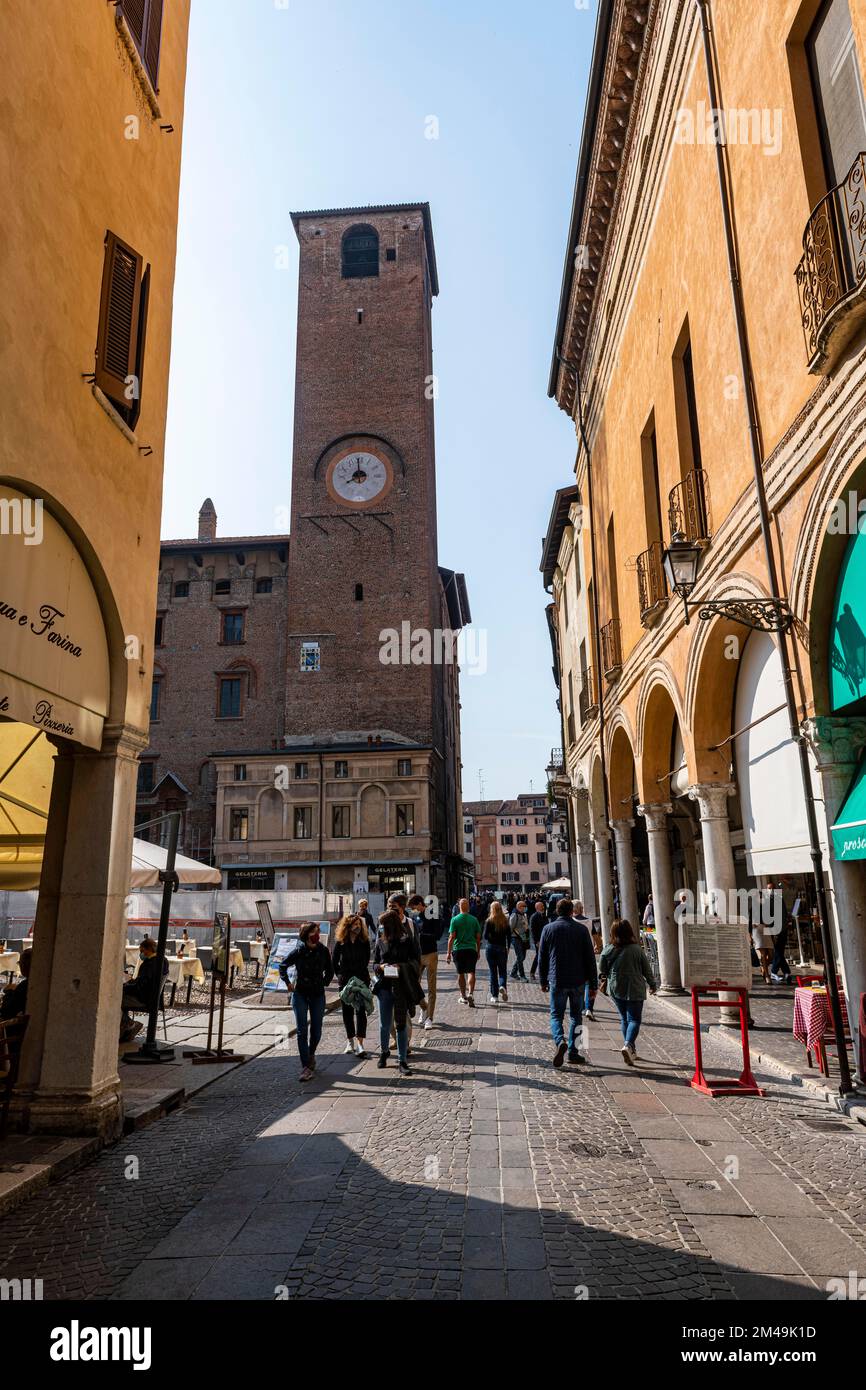 Torre del Gabbia, Unesco world heritage site Mantua, Italy Stock Photo
