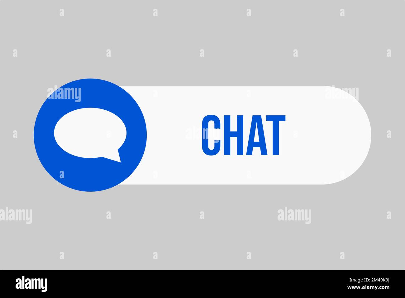 Chat button. Button for chat. Stock Vector