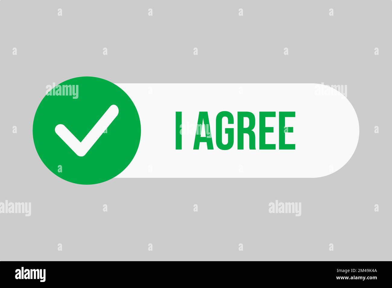I agree button. Button for confirmation Stock Vector Image & Art - Alamy