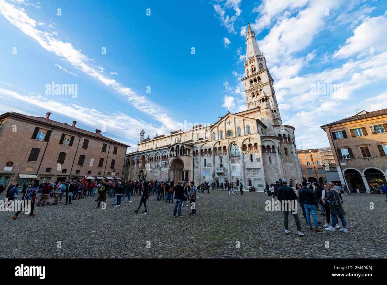 Cathedral of Santa Maria Assunta and Saint Geminianus, Unesco world heritage site Modena, Italy Stock Photo