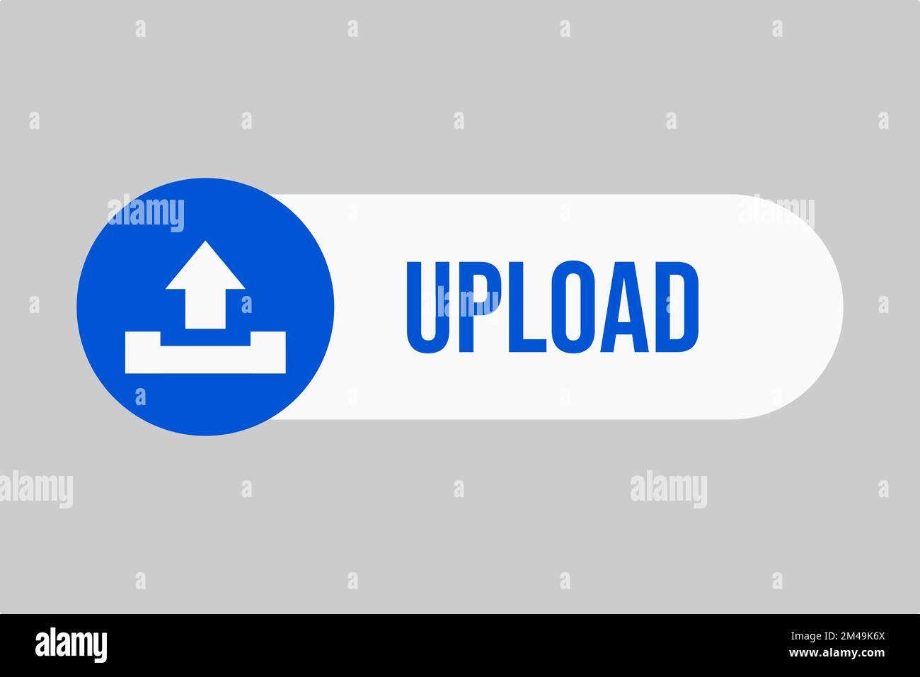 Upload button. Button for upload. Stock Vector