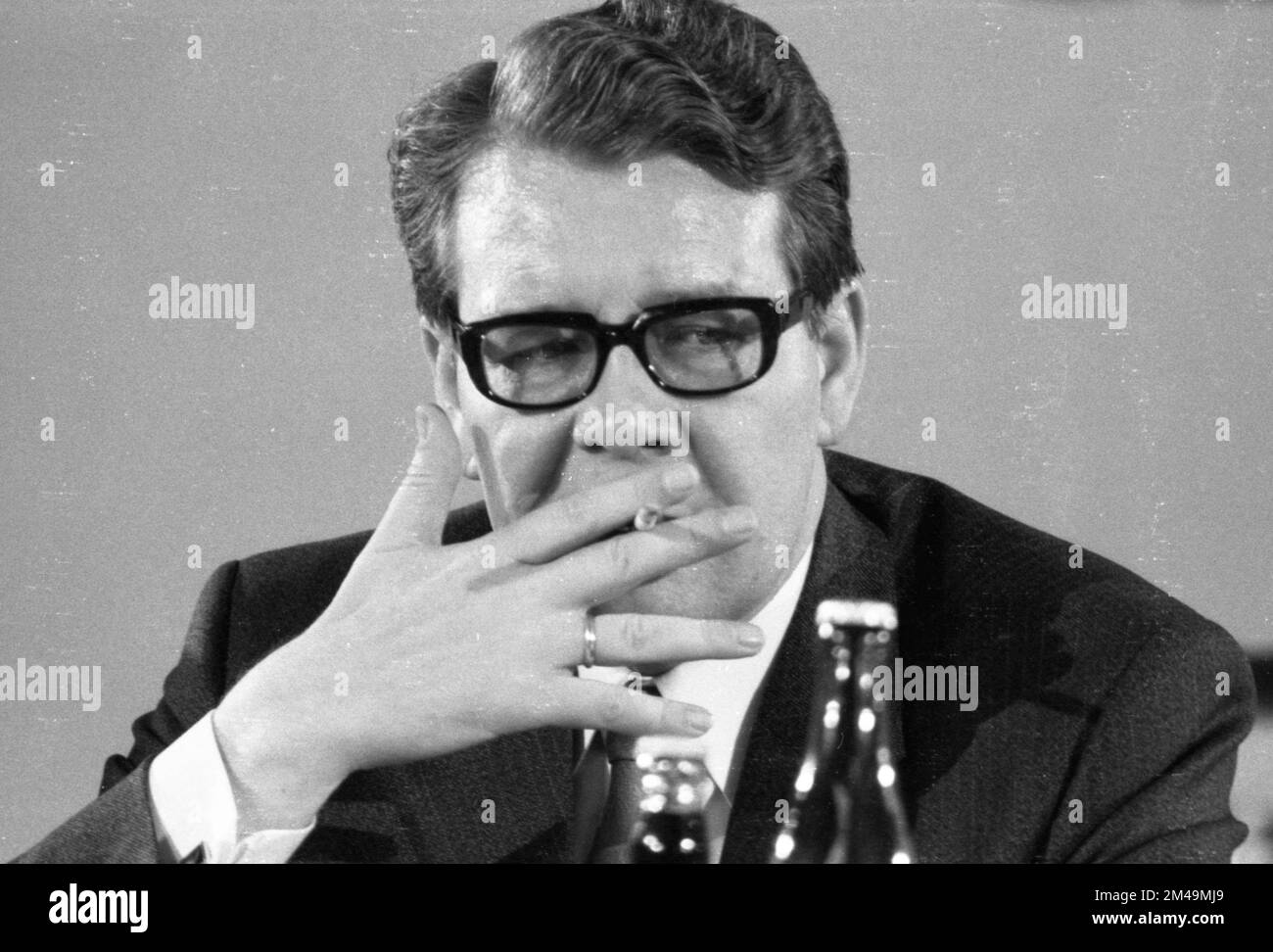 The 18th Party Congress of the Christian Democratic Union of Germany (CDU) was held in Duesseldorf on 25 January 1971. Heinrich Koeppler, Germany Stock Photo