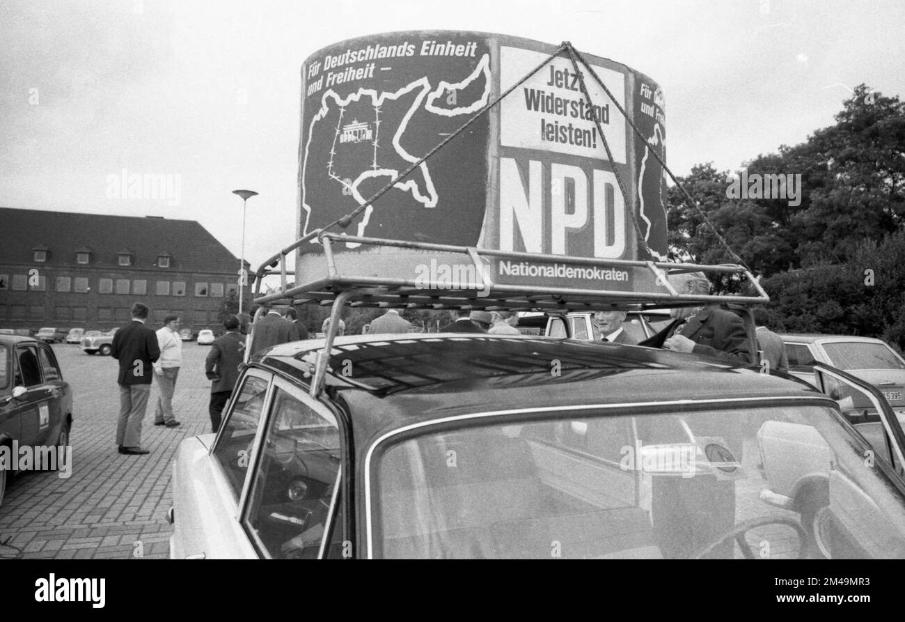 In the election campaign for the 1969 Bundestag elections, here at NPD
