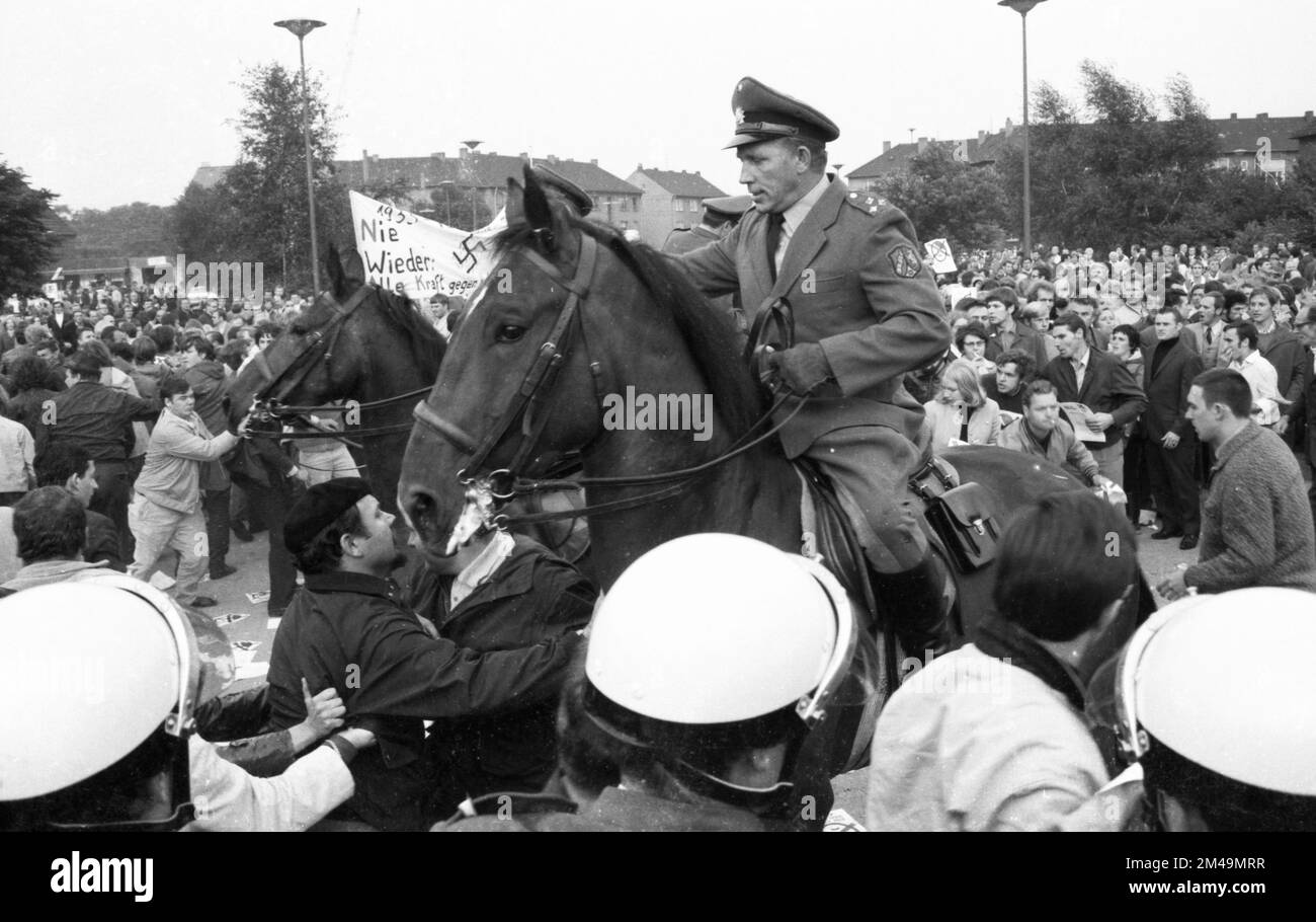 During the 1969 federal election campaign, here in Recklinghausen in