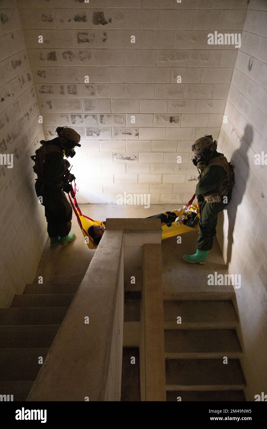 U s marines assigned to a rescue team with the chemical biological
