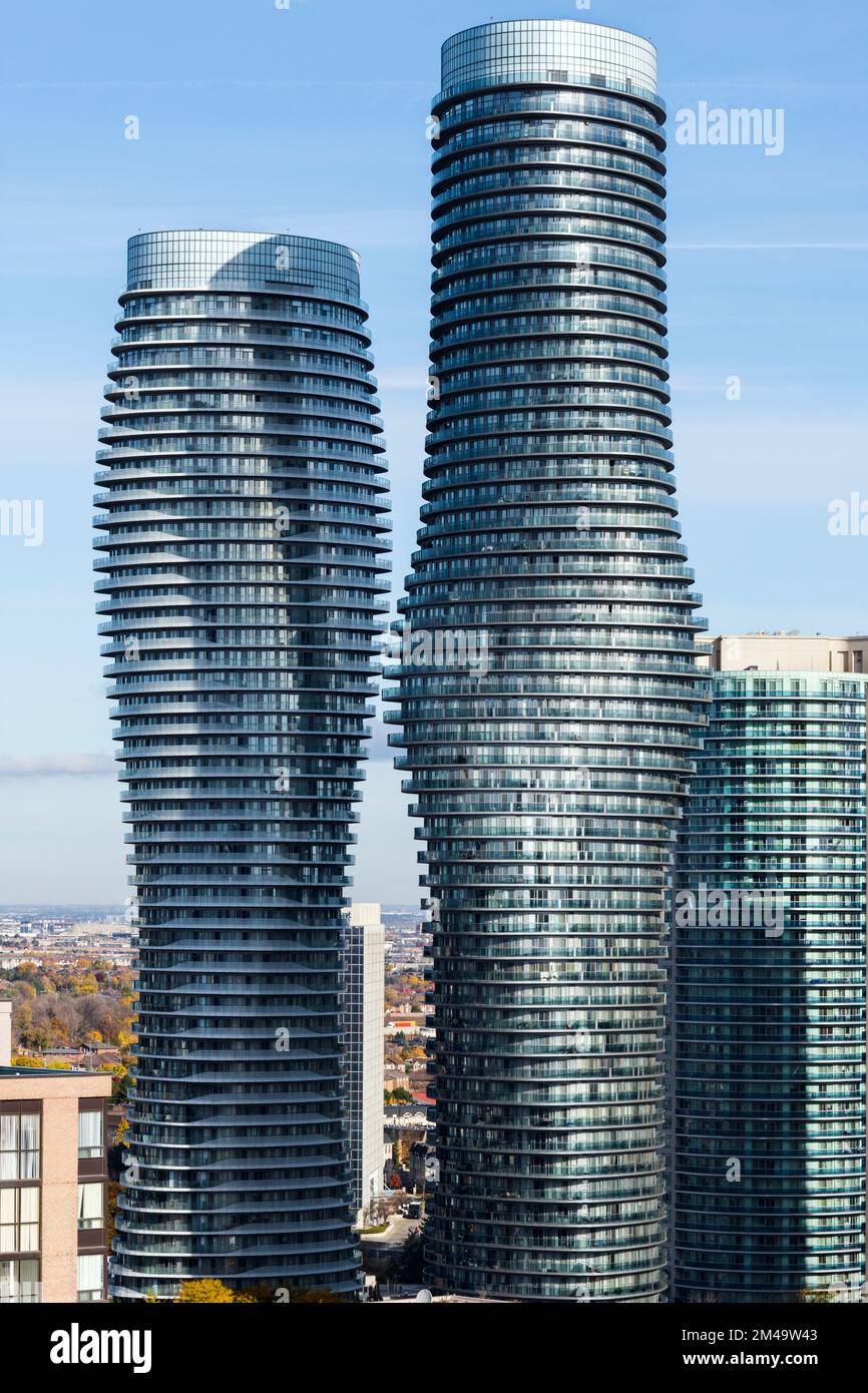 Absolute Towers in Mississauga, Ontario, Canada Stock Photo