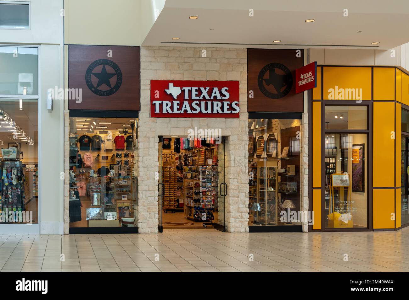Houston, Texas, USA March 6, 2022 A Texas Treasures store at a