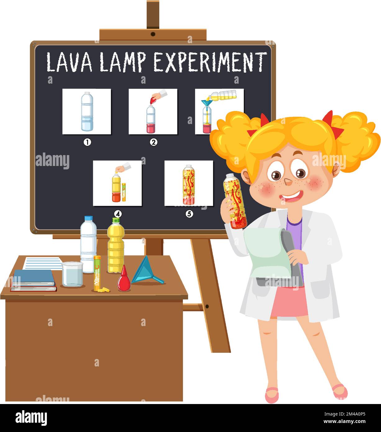 Lava lamp science experiment illustration Stock Vector Image & Art Alamy