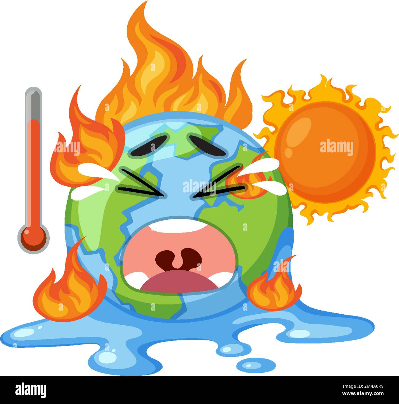Global warming vector concept illustration Stock Vector Image & Art - Alamy