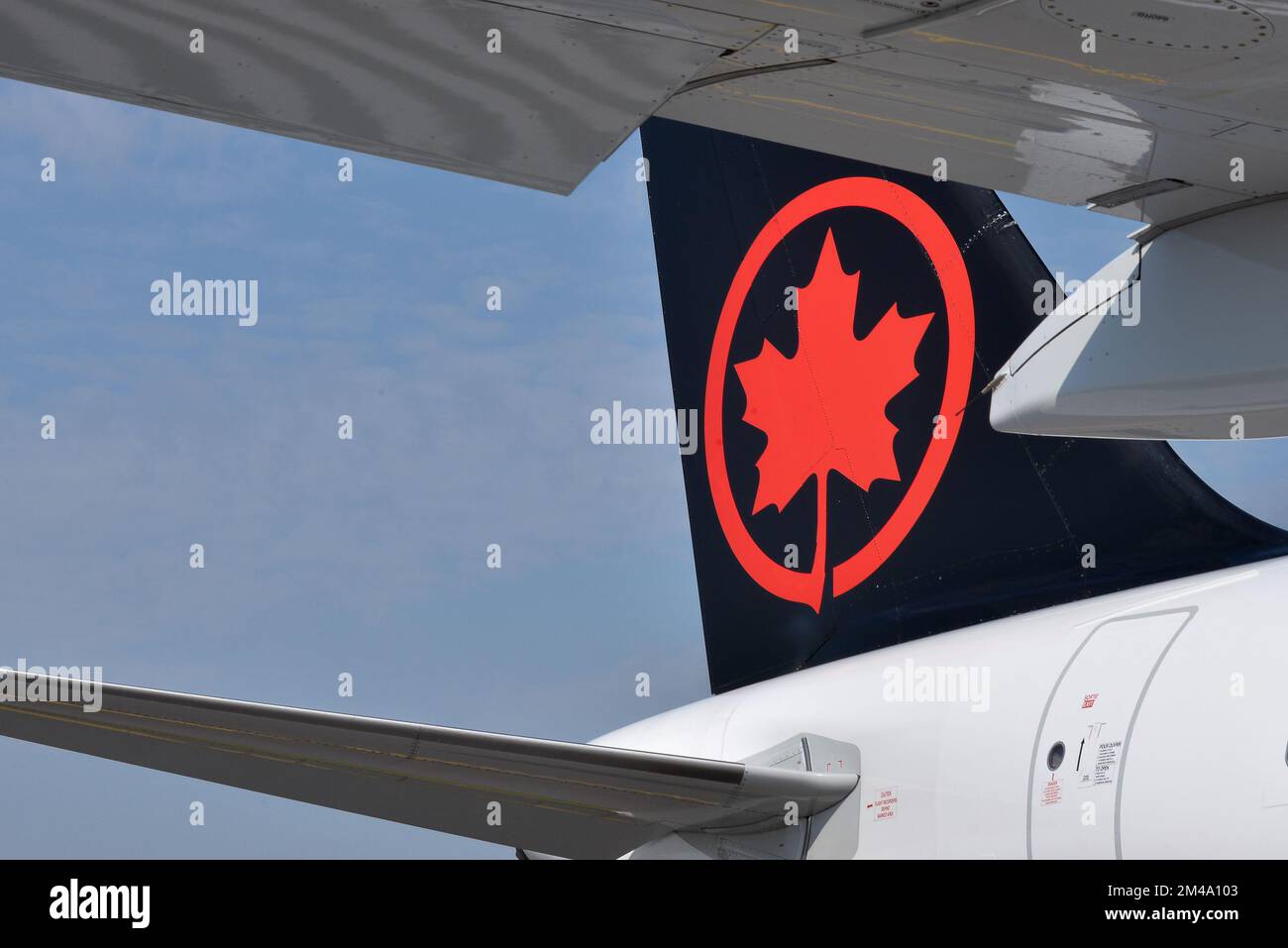 Toronto, ON, Canada December 17, 2022 The sign of Air Canada. Air