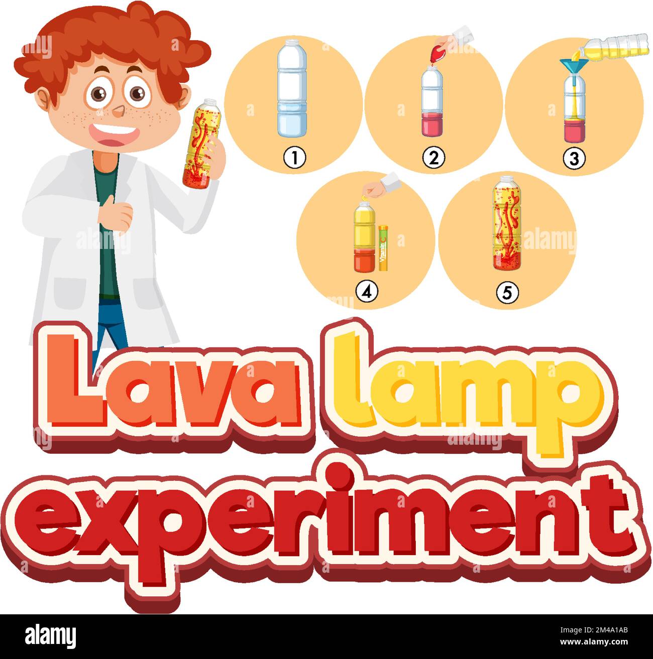 Lava lamp science experiment illustration Stock Vector Image & Art Alamy