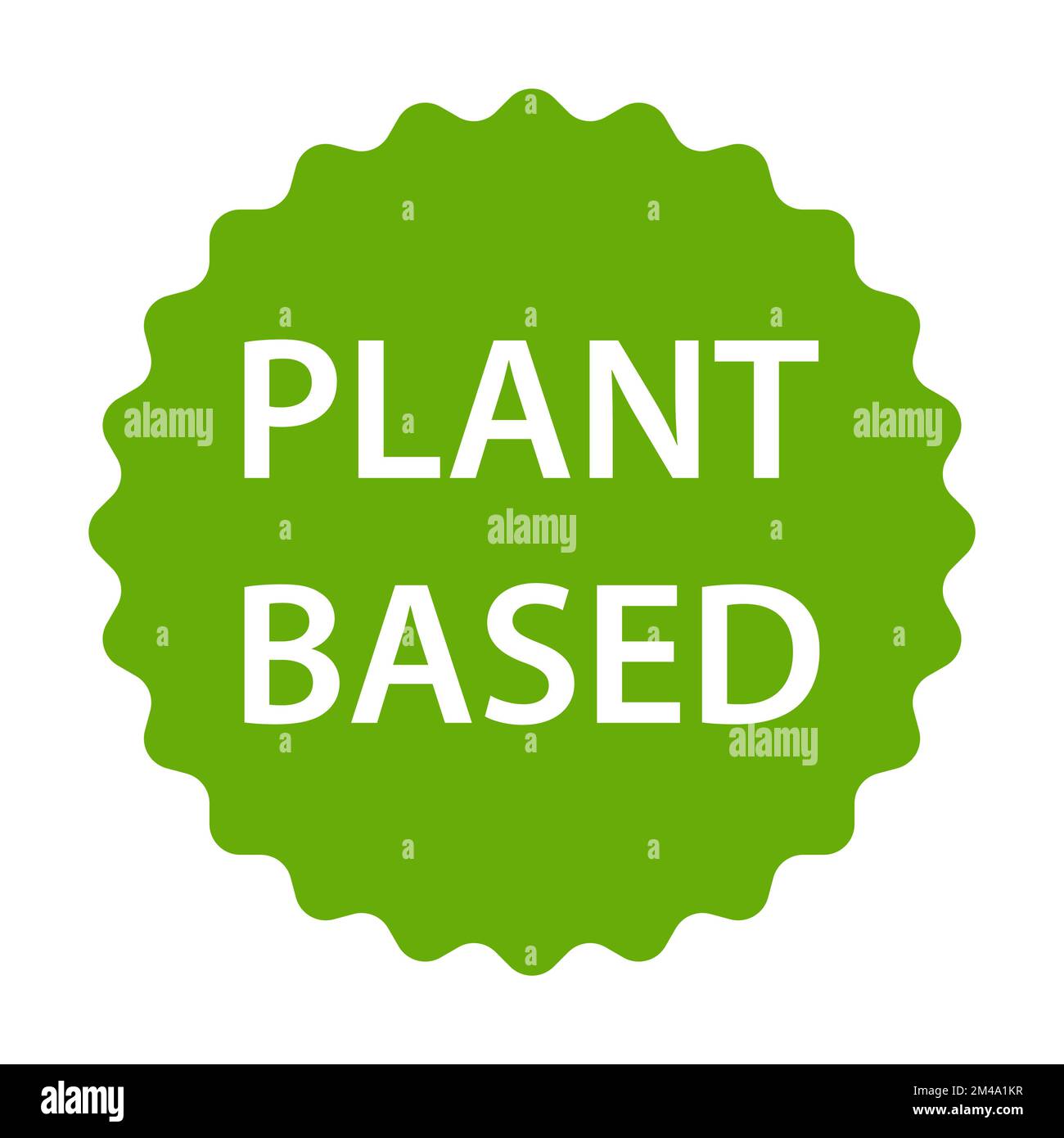 Plant based icon vector healthy food symbol vegan badge vegetarian
