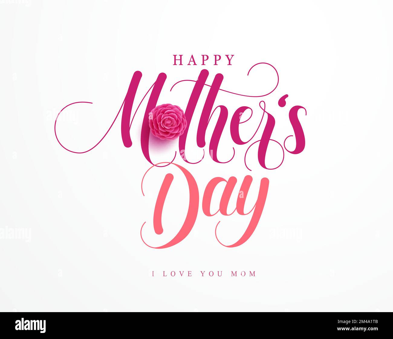 Happy mother's day text vector background design. Mother's day ...
