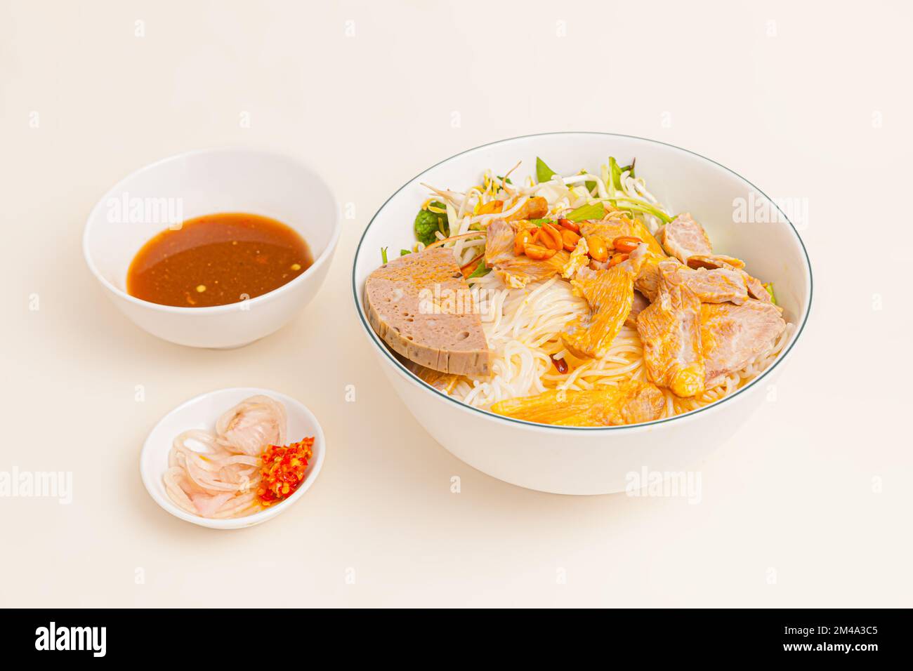 Bun mam nem, Vietnamese rice noodle with pork and fermented anchovy ...