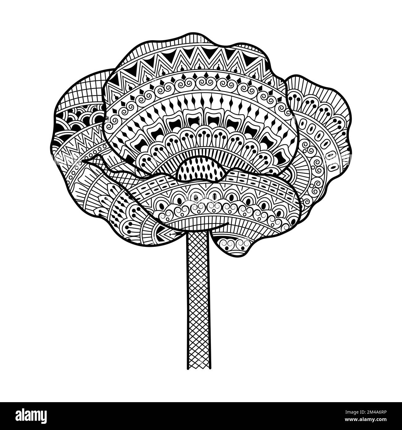 Simple zentangle art