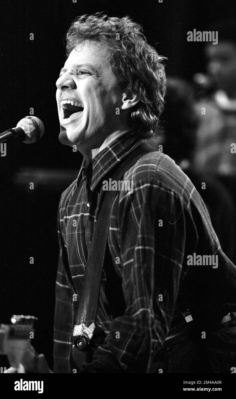 Oingo Boingo with lead singer Danny Elfman performing on American ...