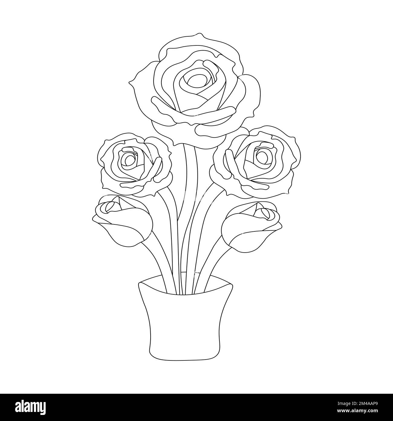 Hibiscus flower drawing hand draw flower vase illustration vector sketch  decorative pencil art bouquet of floral coloring page and book isolated  on white background clipart 19016043 Vector Art at Vecteezy