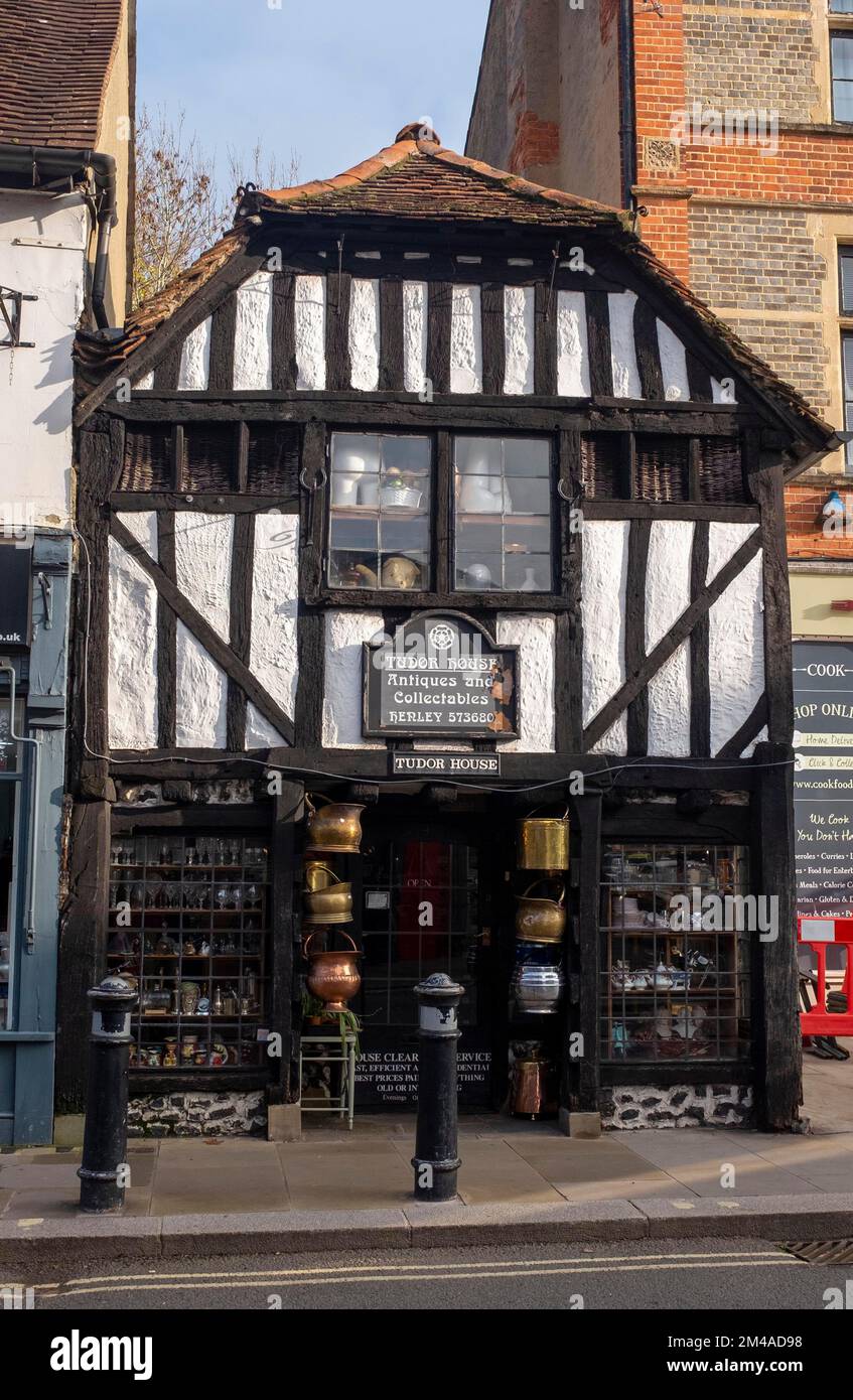 The Tudor House antiques shop HenleyonThames Berkshire , England , UK