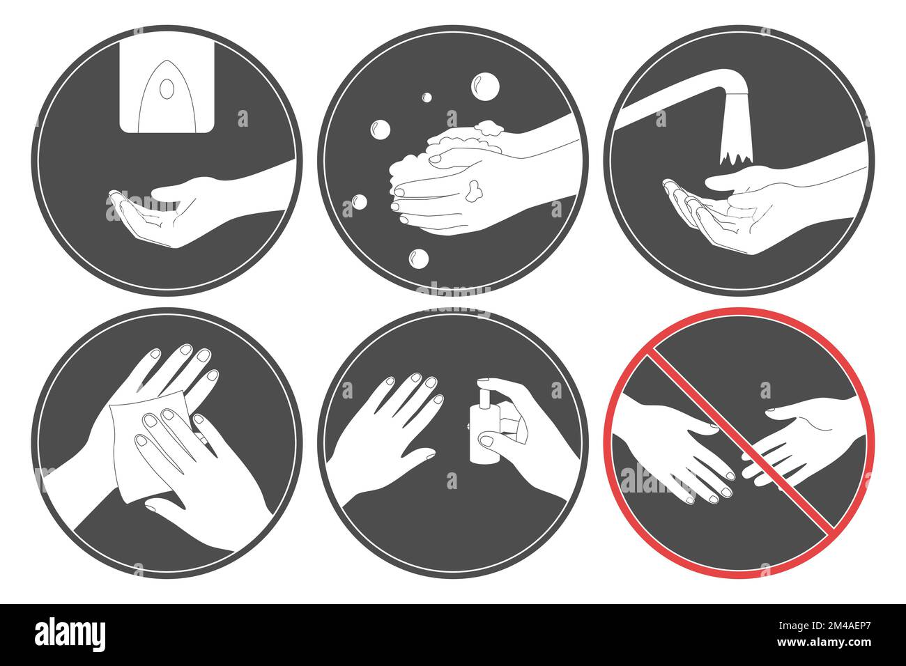 Set of personal hygiene symbols. Vector illustration Stock Vector Image