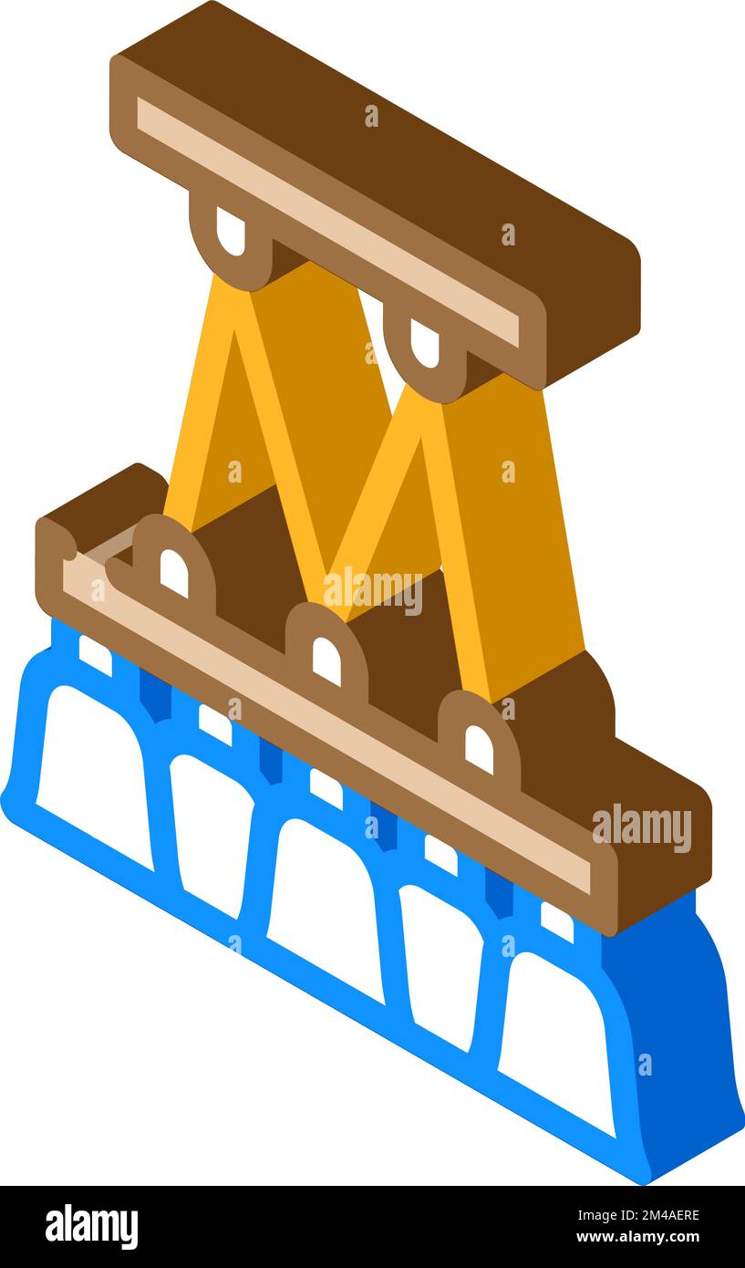 hanging lamp ceiling isometric icon vector illustration Stock Vector ...