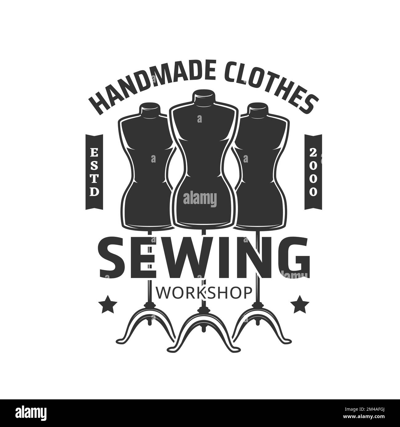 Clothing mannequin icon flat repair tailor Vector Image