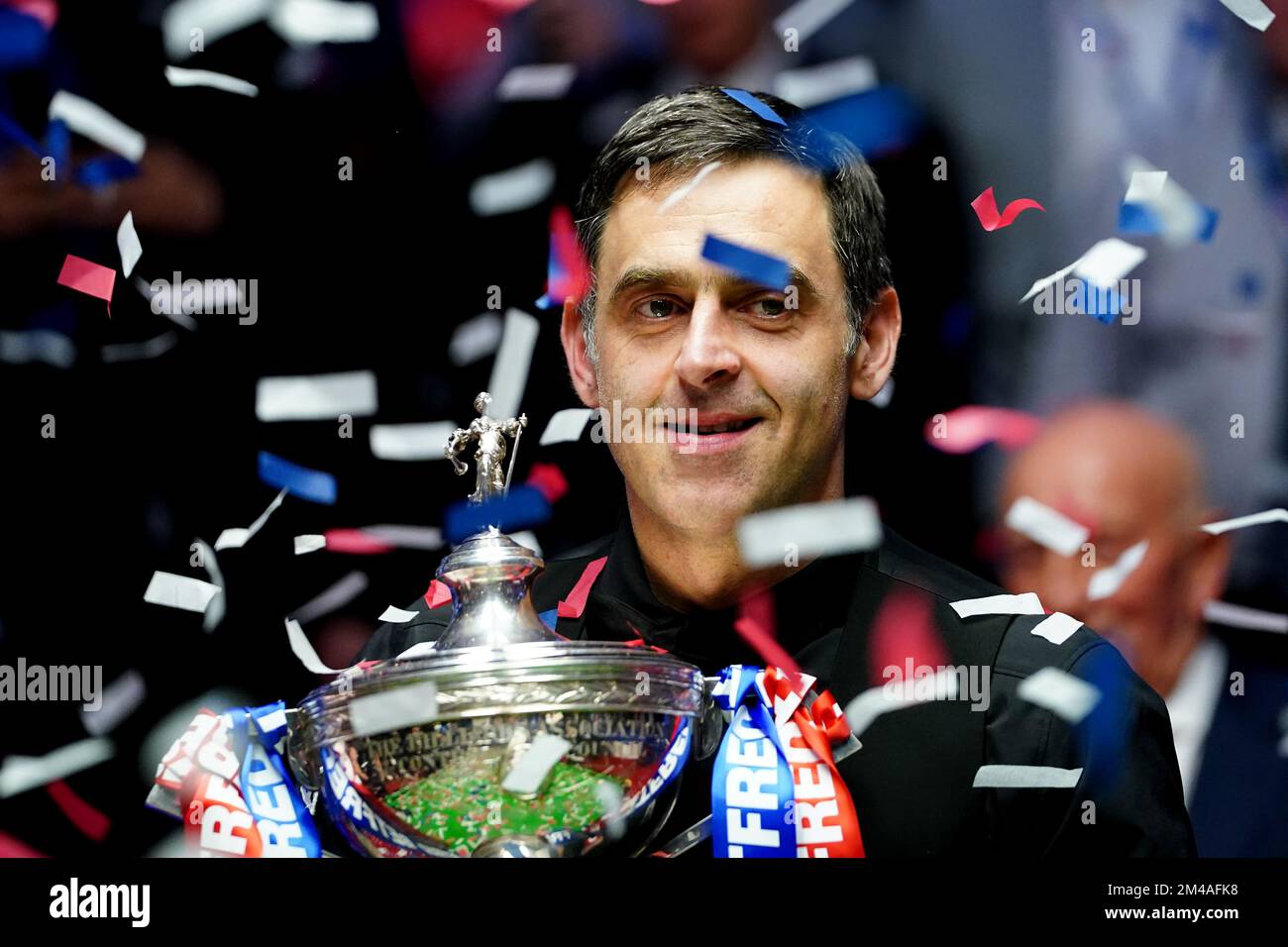 File photo dated 02-05-2022 of England's Ronnie O'Sullivan. England star Beth Mead leads the six nominees for the BBC Sports Personality of the Year award. The Arsenal forward won the Golden Boot for leading scorer and was named player of the tournament during England’s Euro 2022 victory in the summer. Mead is joined on the shortlist by England cricket captain Ben Stokes, snooker star Ronnie O’Sullivan, gymnast Jessica Gadirova, curler Eve Muirhead and runner Jake Wightman. Issue date: Monday December 20, 2022. Stock Photo