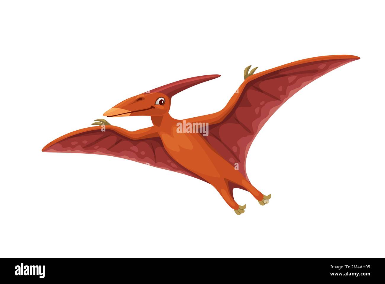 Pterodactyl Pteranodon Flying Isolated Over White Stock Illustration  14988157