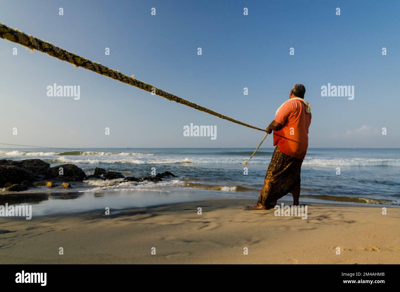 Fishing with the old methods is hard work and still practiced in the