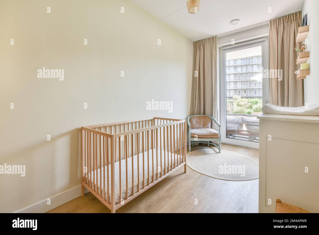 Crib next cheap to window