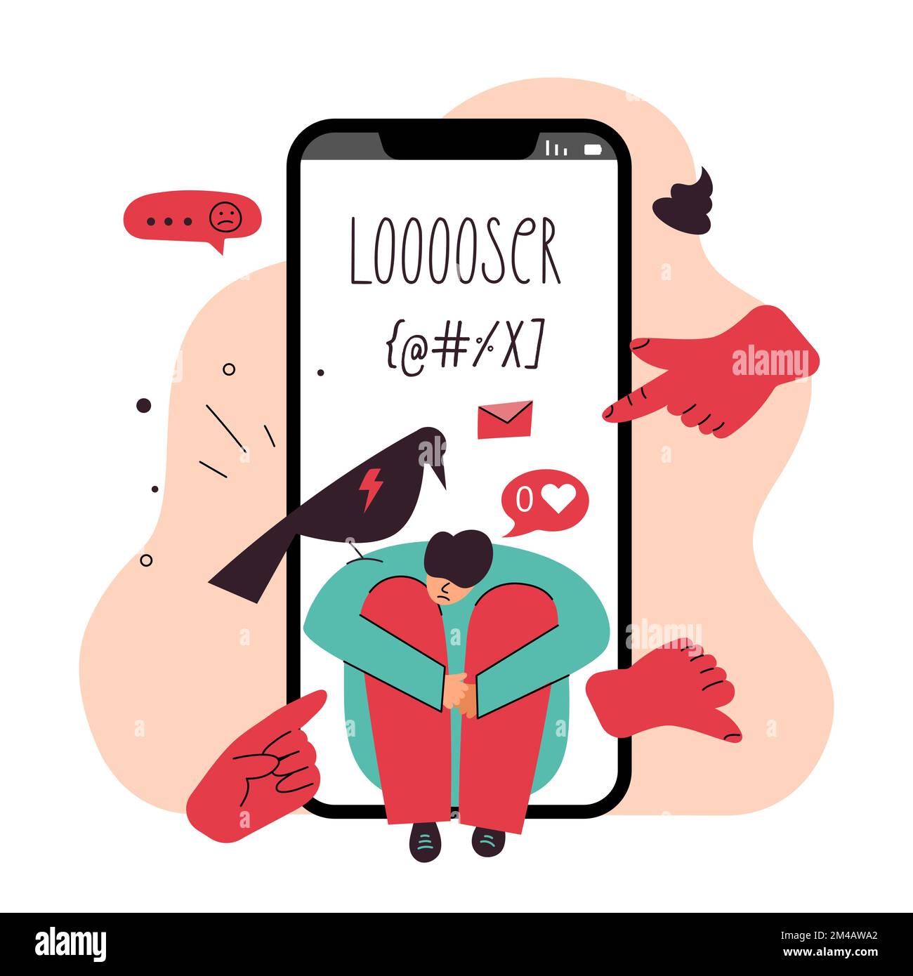 Stop cyber crime Stock Vector Images - Alamy