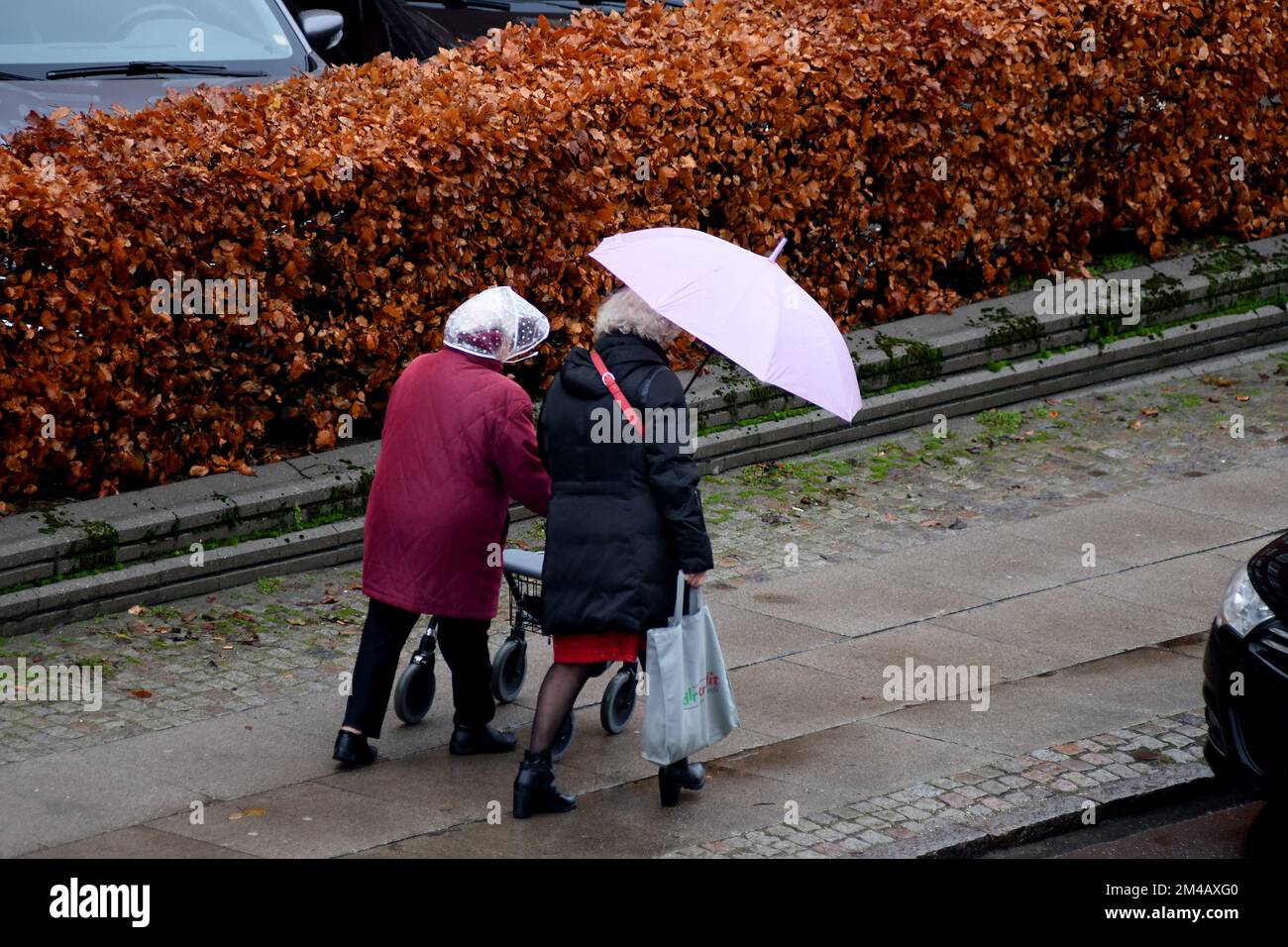 Copenhagen/Denmark/20 December 2022/ Weather rain fall in Kastrup danish capial in Copenhagen