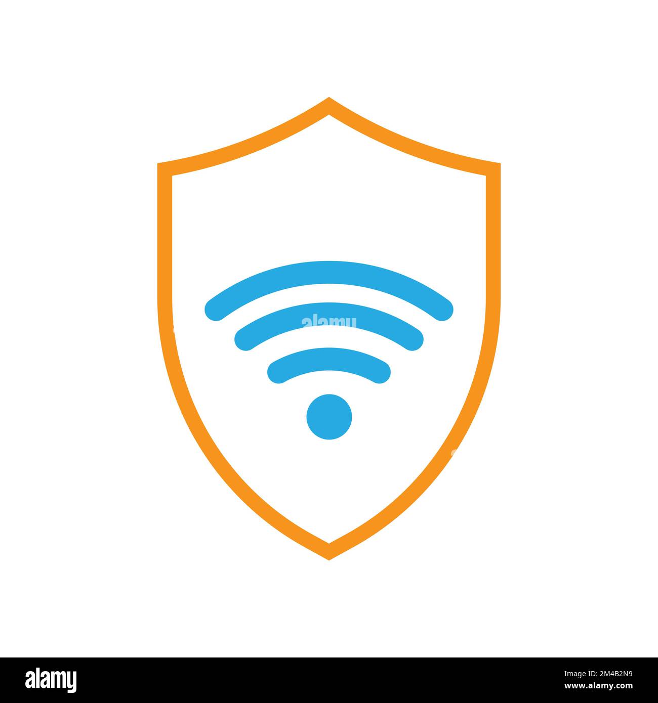 Hotspot shield ogo protected wifi connection icon Vector Image